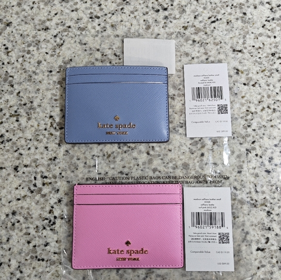 2 Kate Spade Wallets: Madison Small Slim Card Holder